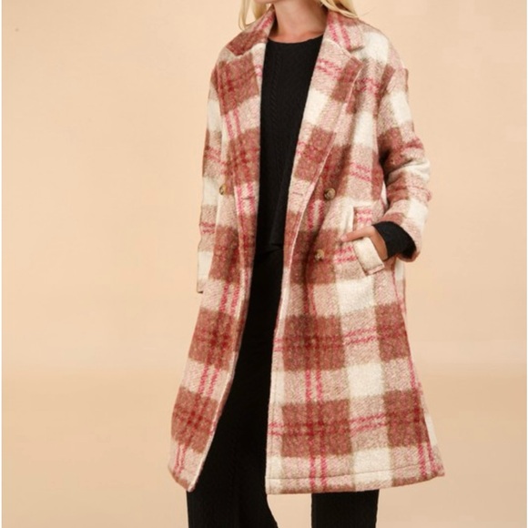 Jackets & Blazers - Women’s Plaid Winter Coat